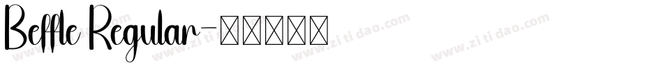 Beffle Regular字体转换